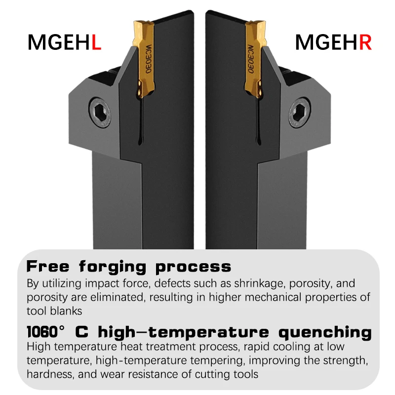 Full Series Grooving Tool Holder MGEHR1212 MGEHR1616 MGEHR2020 MGEHR2525 Slotting Turning Tool for Carbide Grooving Insert MGMN