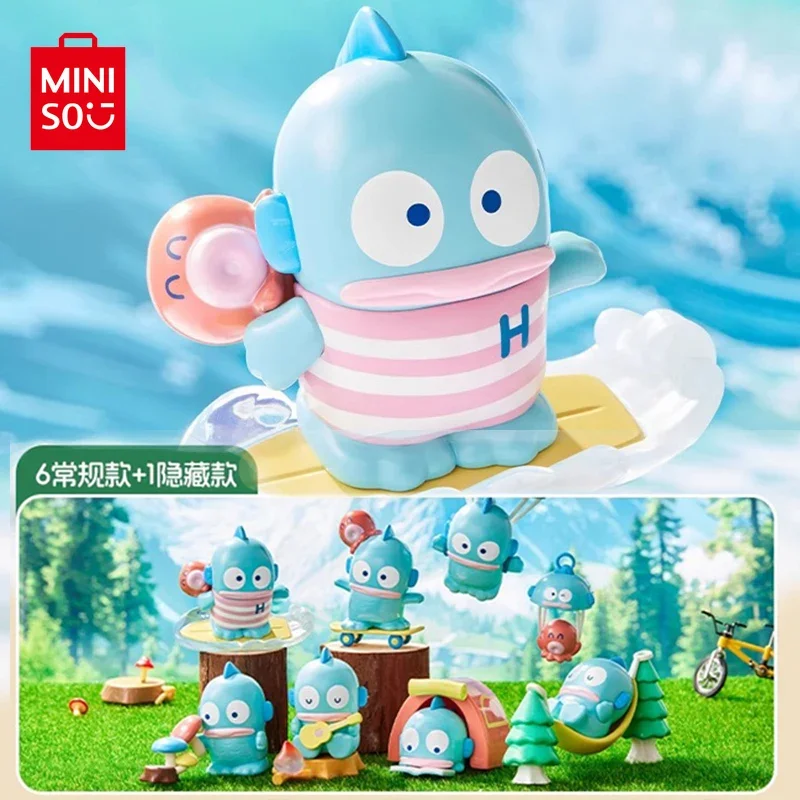 

Подлинная MINISO Sanrio Hangyodon Extreme, уличная слепая коробка, фигурка, орнамент, модель игрушки, мультяшный милый декоративный подарок