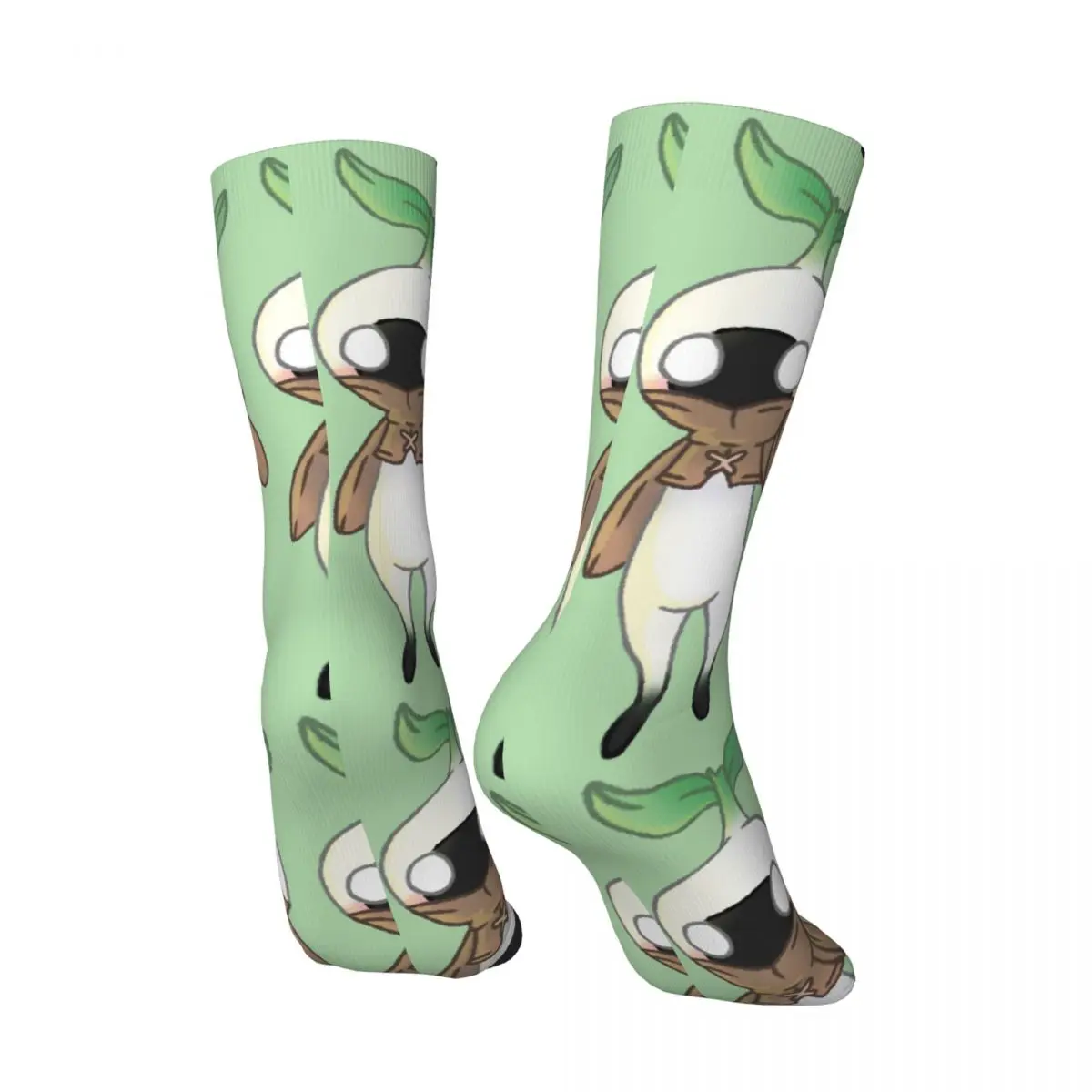 Funny Crazy Sock for Men Mandragora Hip Hop Vintage Final Fantasy FF Role Playing Game Happy Seamless Pattern Boys Crew Sock