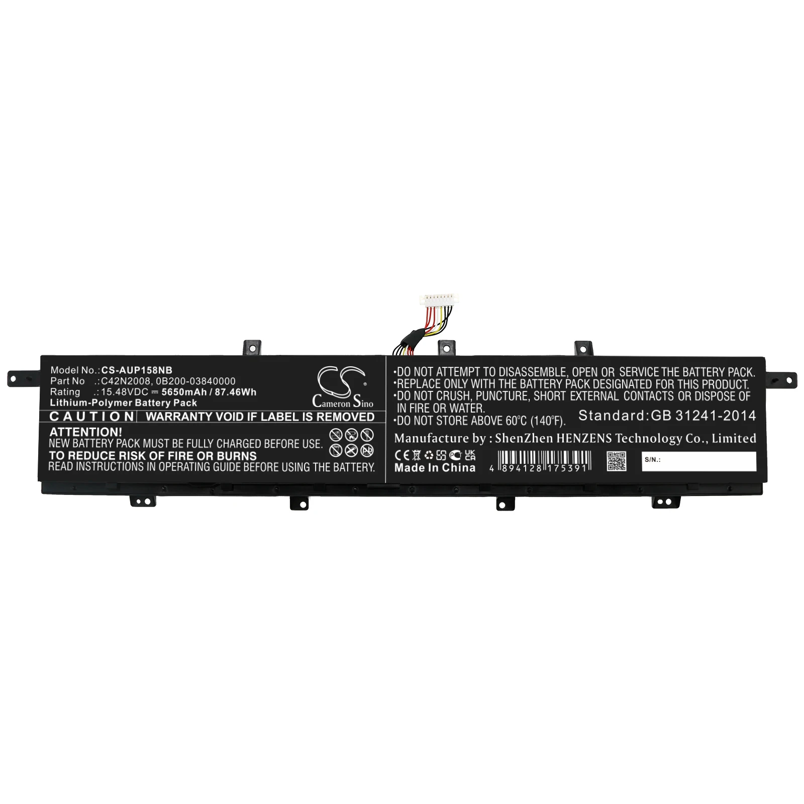 battery for Asus ZenBook Pro Duo 15 OLED UX582LR-H2002R,ZenBook Pro Duo UX582 LR-1BH2,