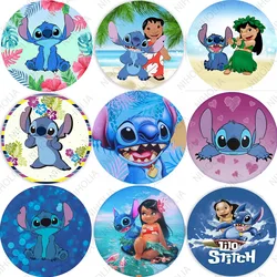 Lilo & Stitch Circle Photo Background Cover Kids Birthday Party Round Photography Backdrop Studio Props Baby Shower