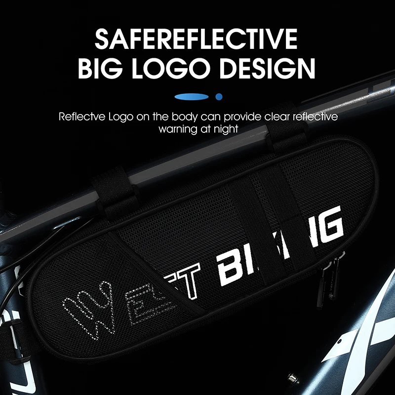 WEST BIKING Cycling Bicycle Bags Waterproof Triangle Pannier Dirt-resistant Bag Top Tube Front Frame Bag MTB Road Bike Accessory