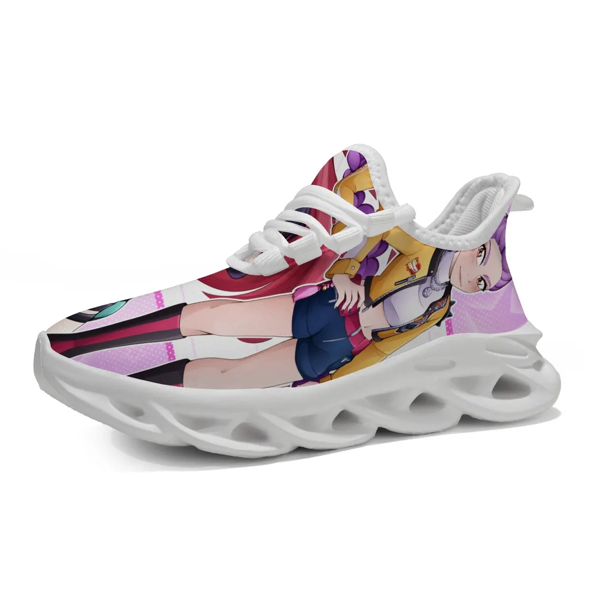 

Lightweight Casual Sports Shoes with A New Lace-up Flat Shoe Featuring The Animated Pattern Design of The Witch Hunter Team