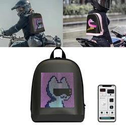 LED Advertising Backpack Portable Backpack with Led Display Magic Smart Walking Billboard APP Control Outdoor Pixel Screen Bag