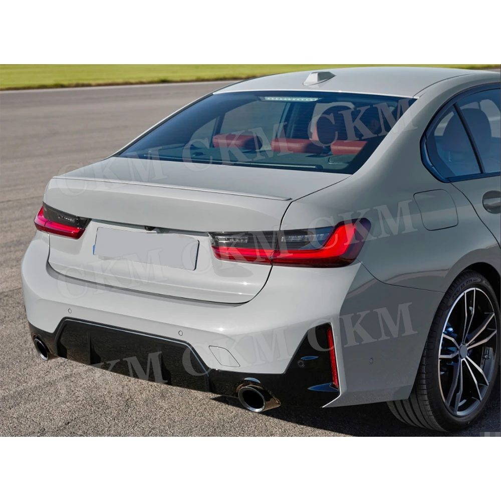 

for BMW 3 Series G20 G28 LCI 340 M Sport 2023+ Rear Diffuser Bumper Lip Spoiler Car Body Kits Accessories