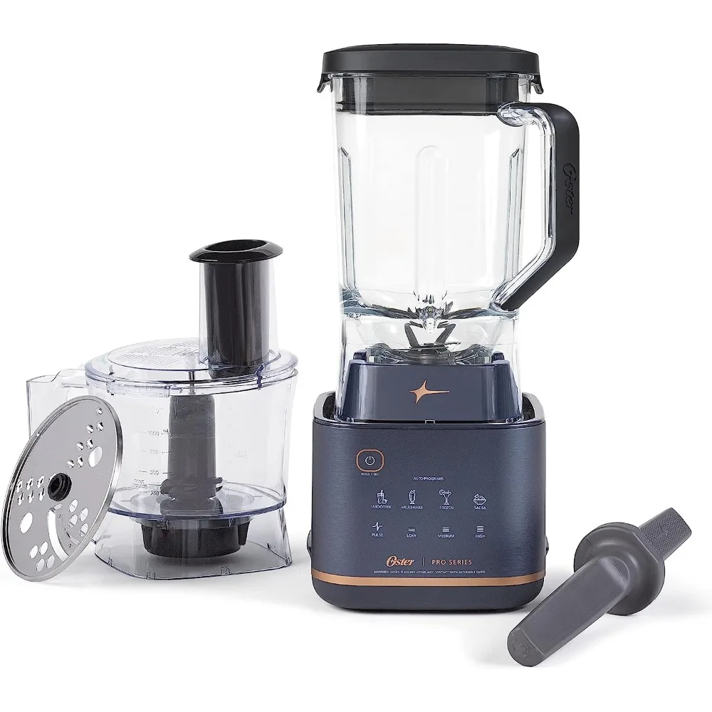 Series 2-in-1 Kitchen System with XL 9-Cup Tritan Jar, Food Processor and Tamper Tool, Dark Blue