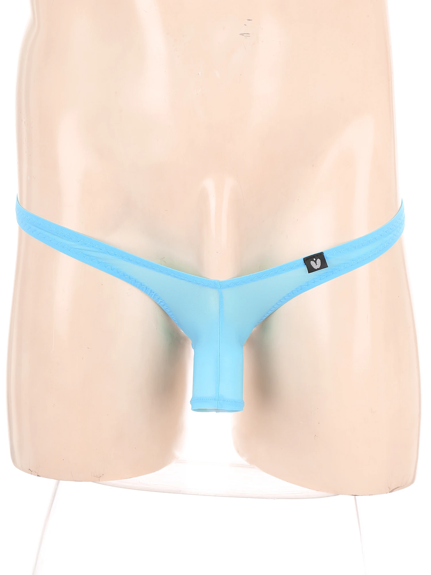 

Mens Spaghetti Strap Elephant Nose G-string Thongs Gays Stretchy Underwear with T-back Behind The Hip for Lingerie Nightwear