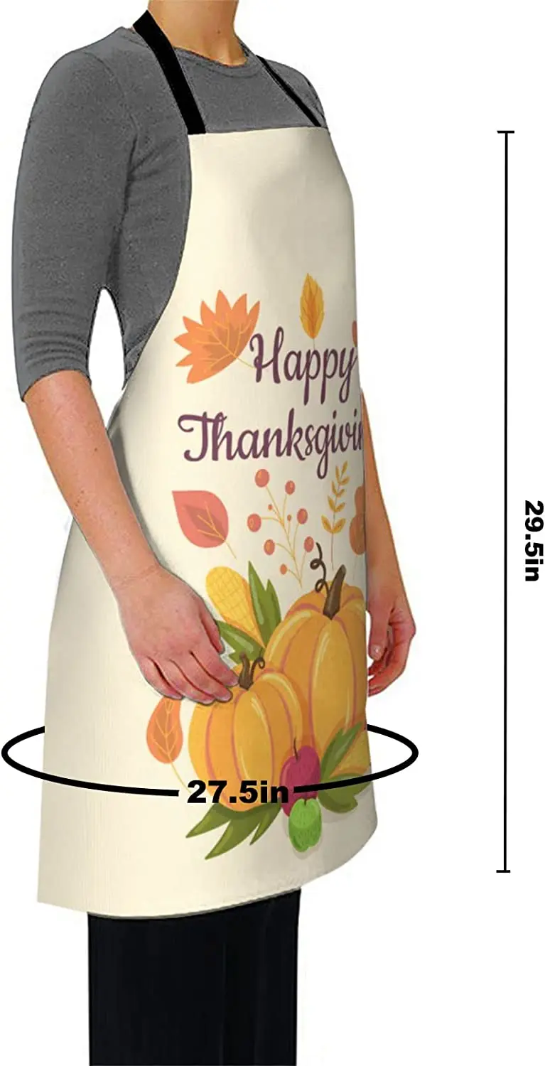 Happy Thanksgiving Decorations Thanksgiving Aprons for Men Women Cooking Grilling apron Gifts for Dad Mom Father Mother