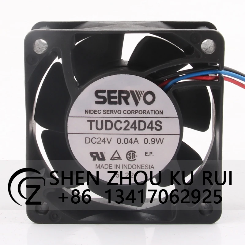 TUDC24D4S Case Fan Dual Ball Bearing for SERVO DC24V 0.04A 60X60X25MM 6CM 6025 3-wire Frequency Converter Cooling Fan