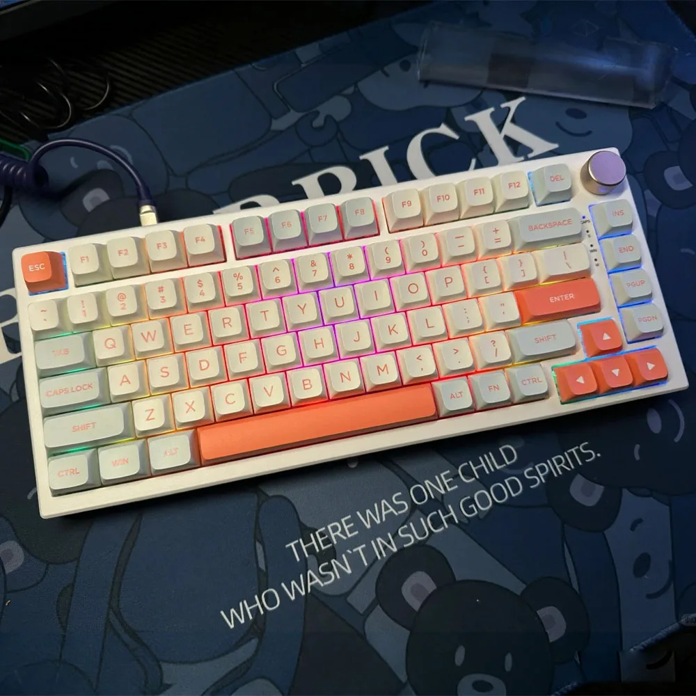 

Механическая клавиатура VGN N75 с возможностью горячей замены, кастомизируемая, для игр и офиса, компактная раскладка, для мальчиков, киберспорта, настольного ПК