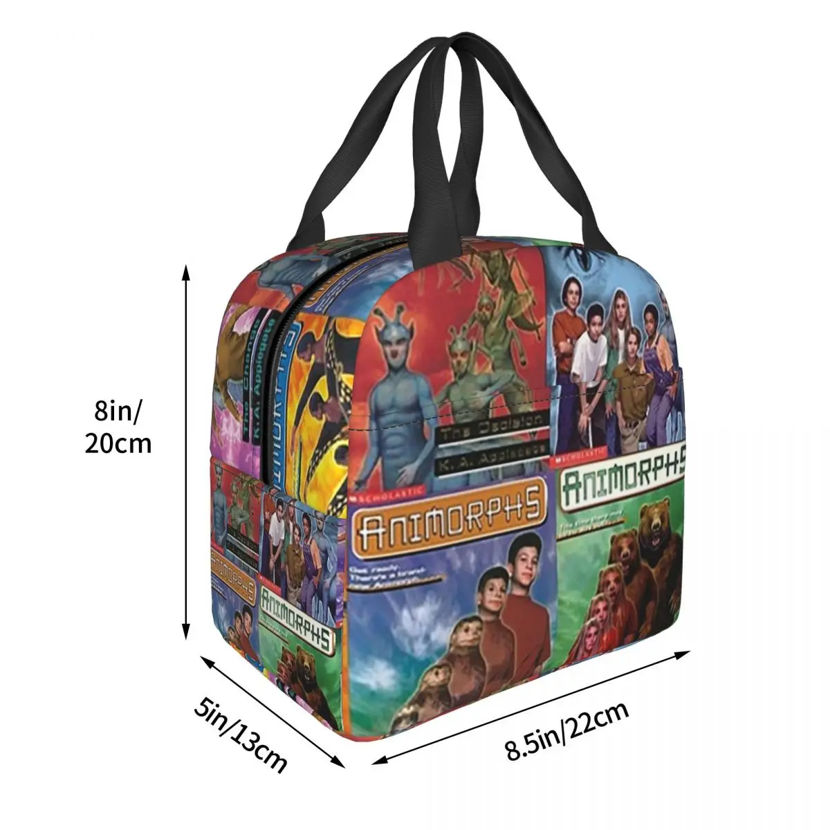 Animorphs Book Covers Insulated Lunch Bag for Women Children Portable Food Boxes Thermal Lunch Box Tote