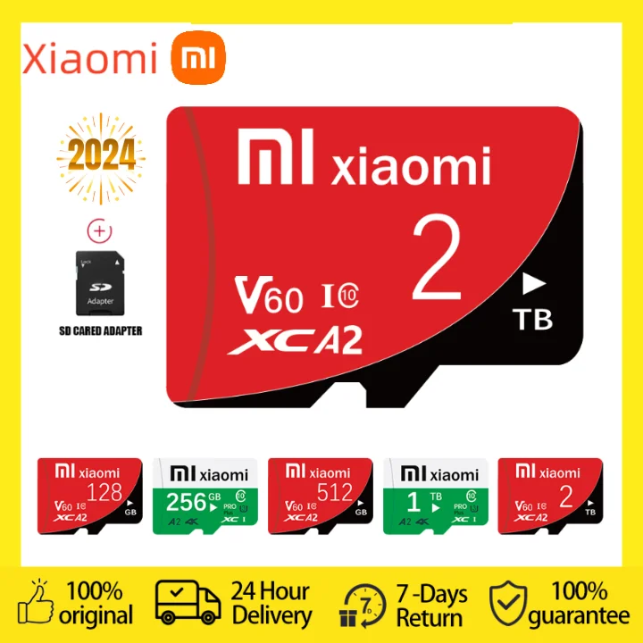 New Xiaomi 2TB Micro TF Card 1TB High Capcity SD Card High speed Memory Card 2TB SD Memory Card For Notebook Phone Desktop Gift