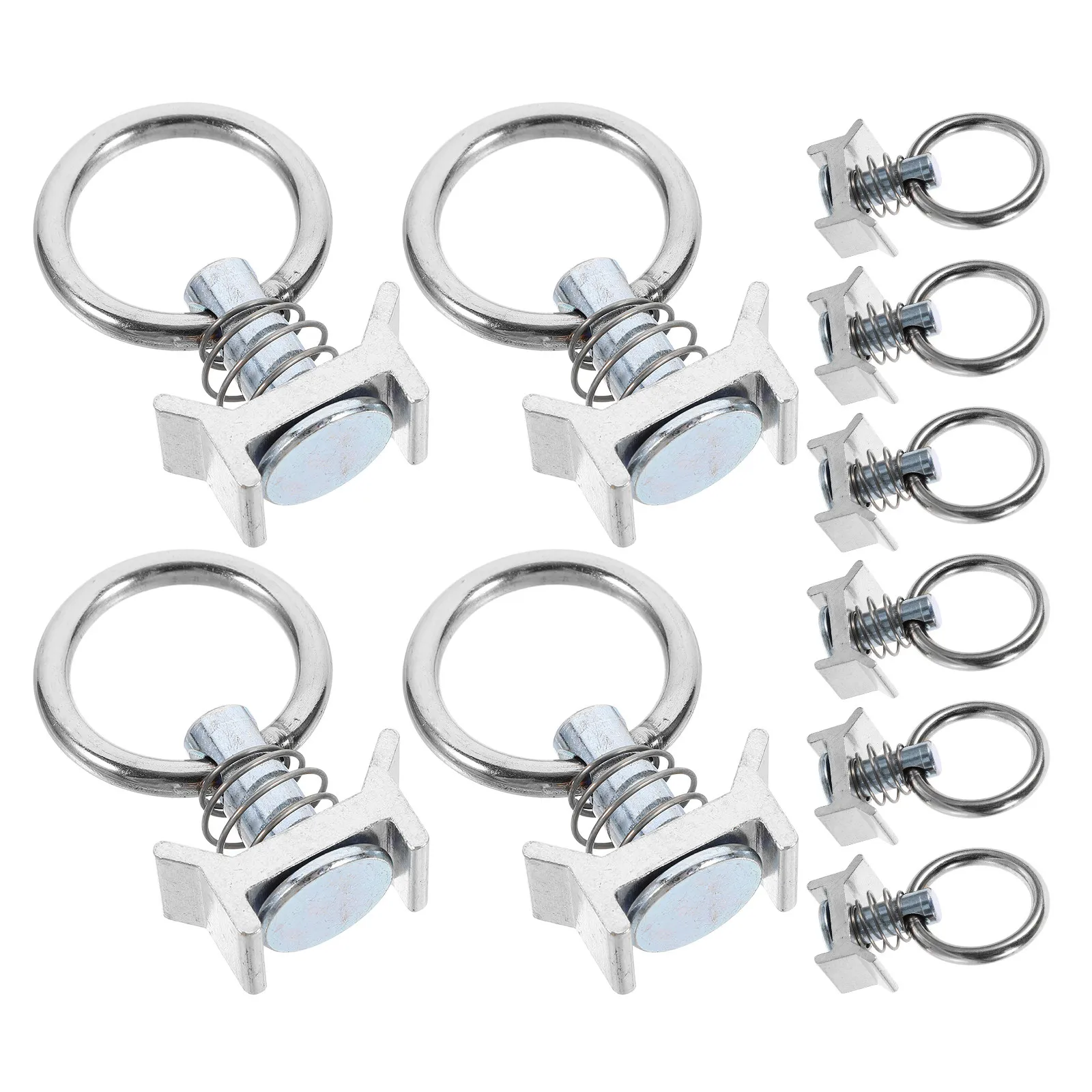 

10 шт. стальных крепежных кольцевых фитингов для грузовых платформ, сверхмощные круглые кольца для крепления грузов на борт грузовика, аксессуары для грузовых транспортных средств