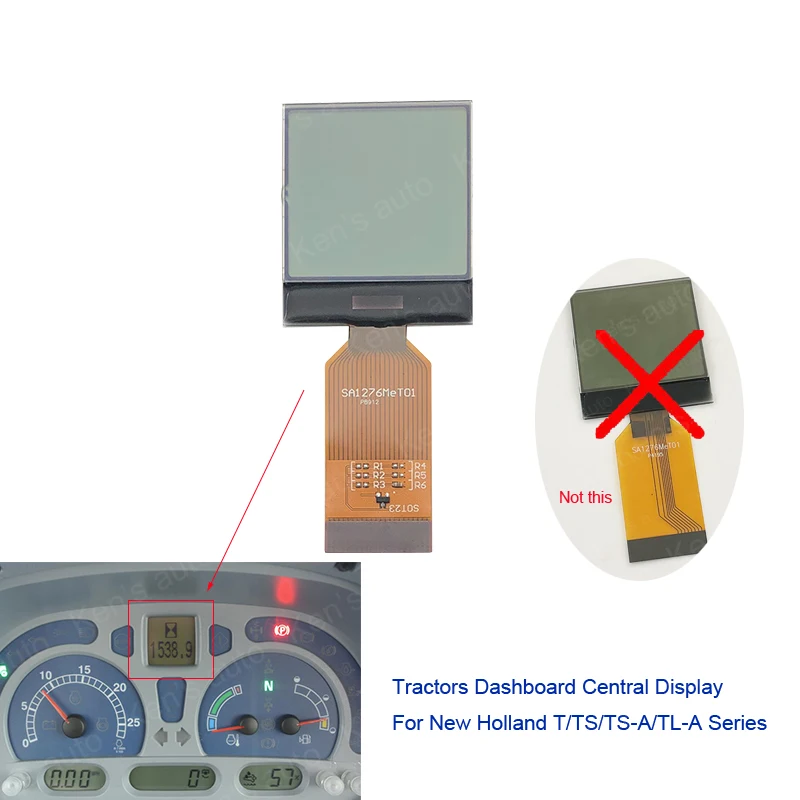 

For New Holland T Series TS Series TLA Series TSA Series Instrument Cluster Dashboard Tractors LCD Display Screen 2004~2008