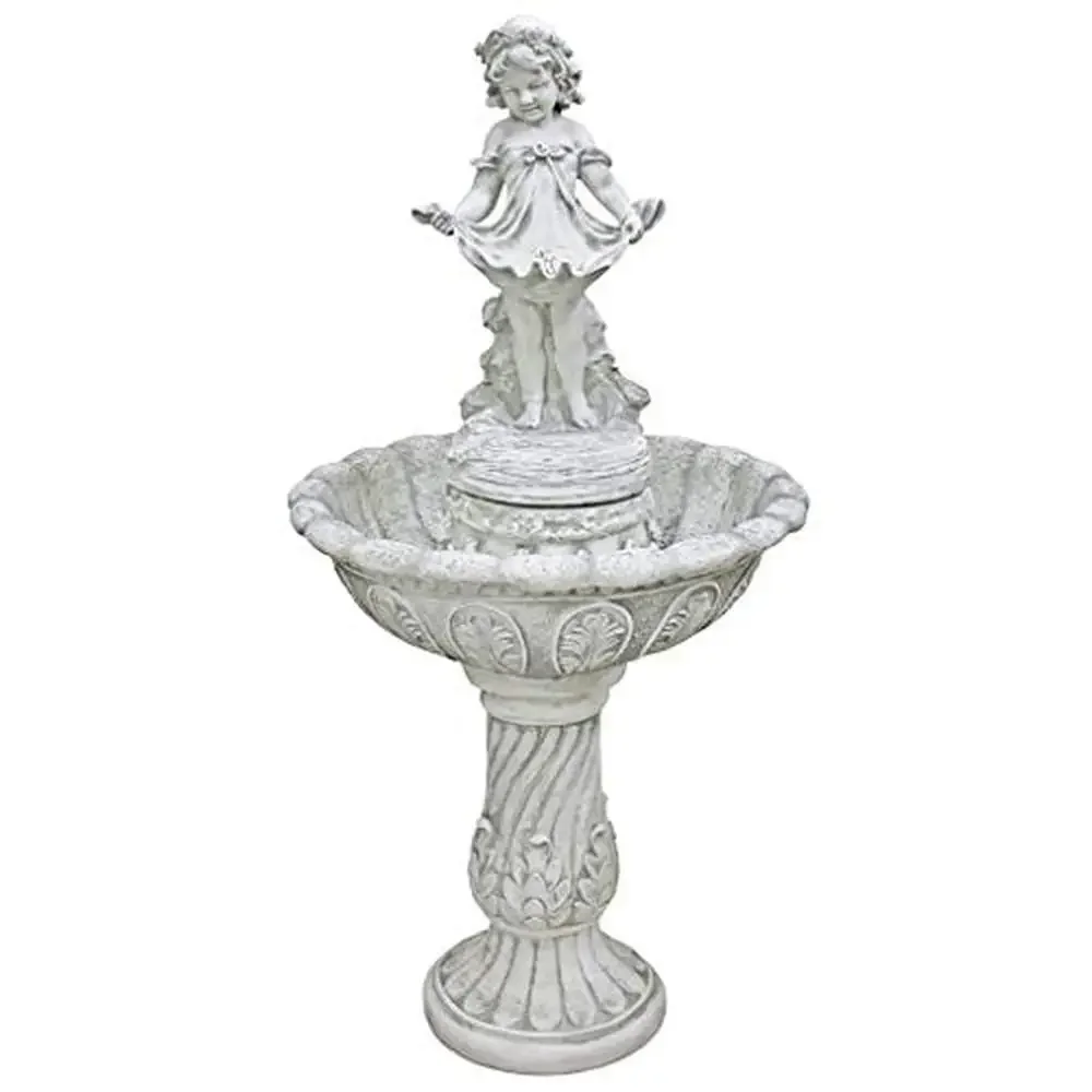 4ft Tall Abigail's Victorian Garden Fountain Outdoor Decor Feature Nearly-life sized Water Music-Filled Fartuch Display Low