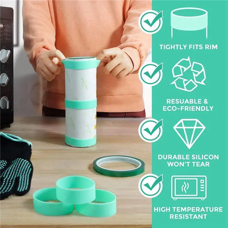 AT05-6X Sublimation Blanks Glass Silicone Strap Kit For 20 Oz Tight Straight Blanks, Sublimation Blanks Glass Strap Kit