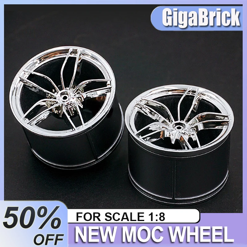 

Новые аксессуары для моделей MOC, блоки, ограниченная серия, комплект ступицы колес для CADA LEGO, масштаб 1:8, автомобиль 42083 42115 42056
