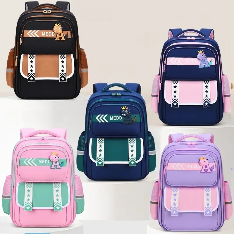 2026 Primary Students Schoolbags Kids Rucksack Boys Girls Cute Backpacks Spine-Protecting Satchels Large Waterproof Book Bag