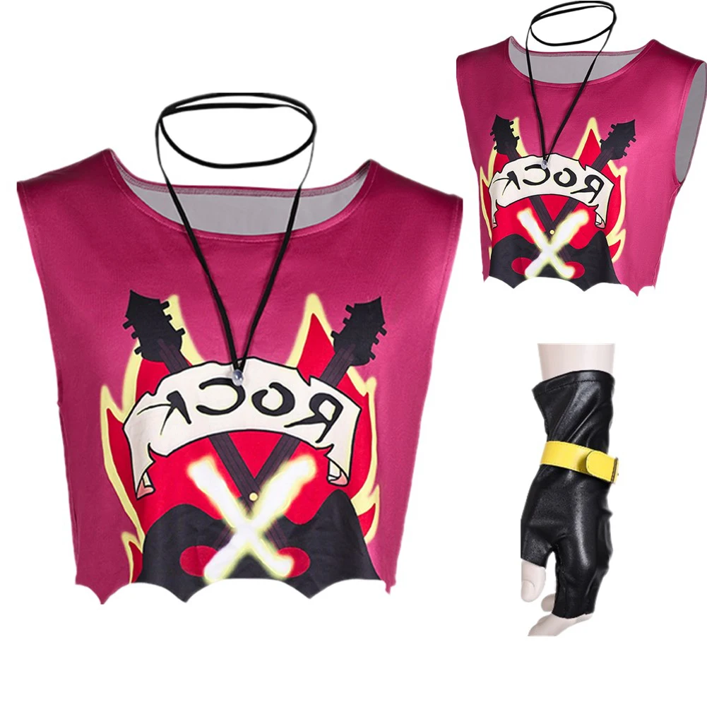 Gambit Cosplay Shirt Costume collana guanti da polso Cartoon Super Villain X Roleplay Vest outfit Party Suit Halloween Men