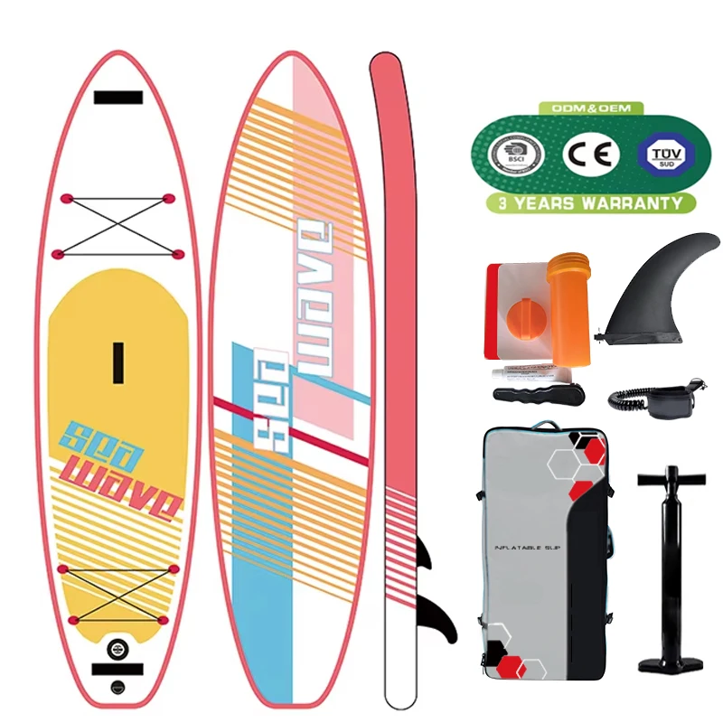 

Inflatable SUP Board PVC/EVA Stand Up Paddle Board for Surfing with Pump and Repair Accessory