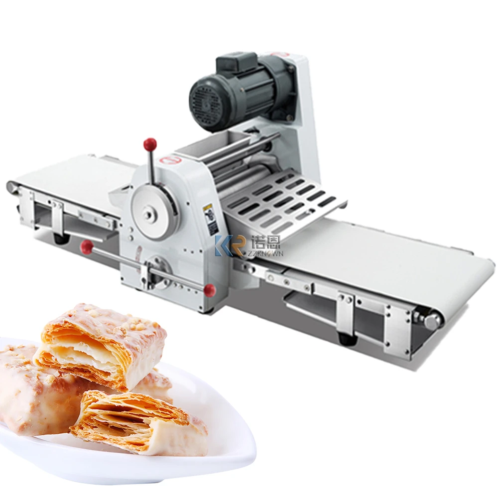 Full Automatic Pastry Machine Bakery Machinery Tabletop Electric Croissant Dough Sheeter for Sale