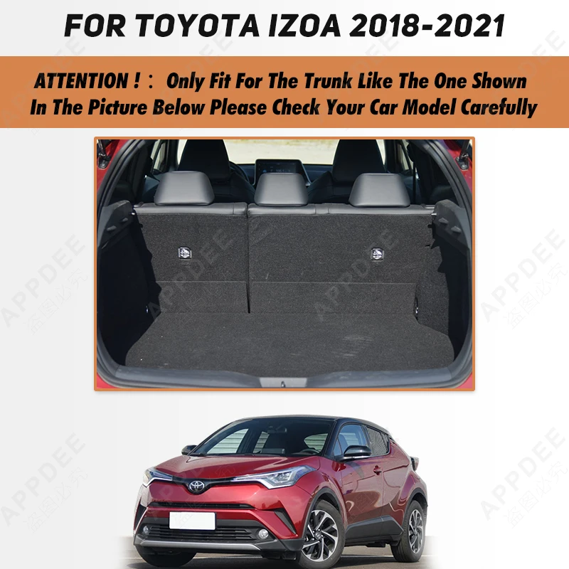 Auto Full Coverage Trunk Mat For Toyota IZOA 2018-2021 20 19 Car Boot Cover Pad Cargo Liner Interior Protector Accessories