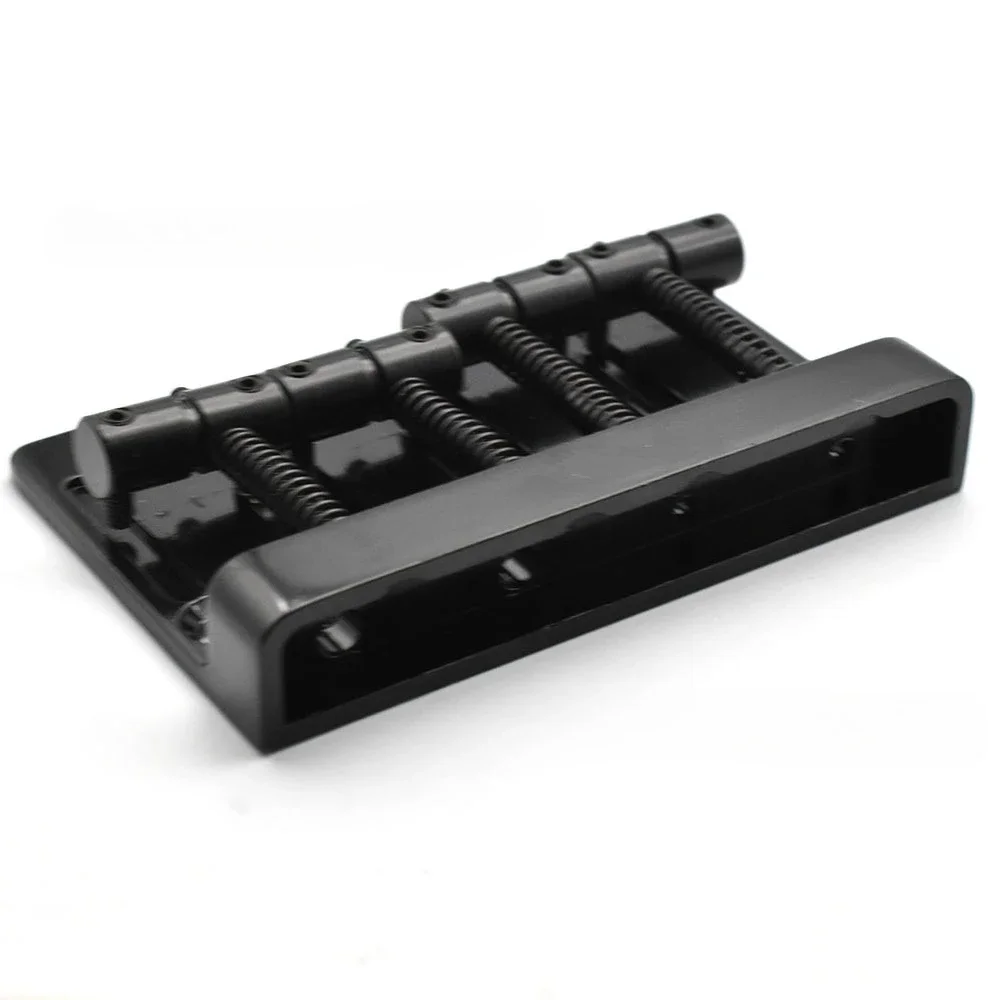 Brass Tone & Sustain Upgrade Bridge, 4-String Fixed Bridge with Brass Saddles for Enhanced Resonance, P/J Bass Fit