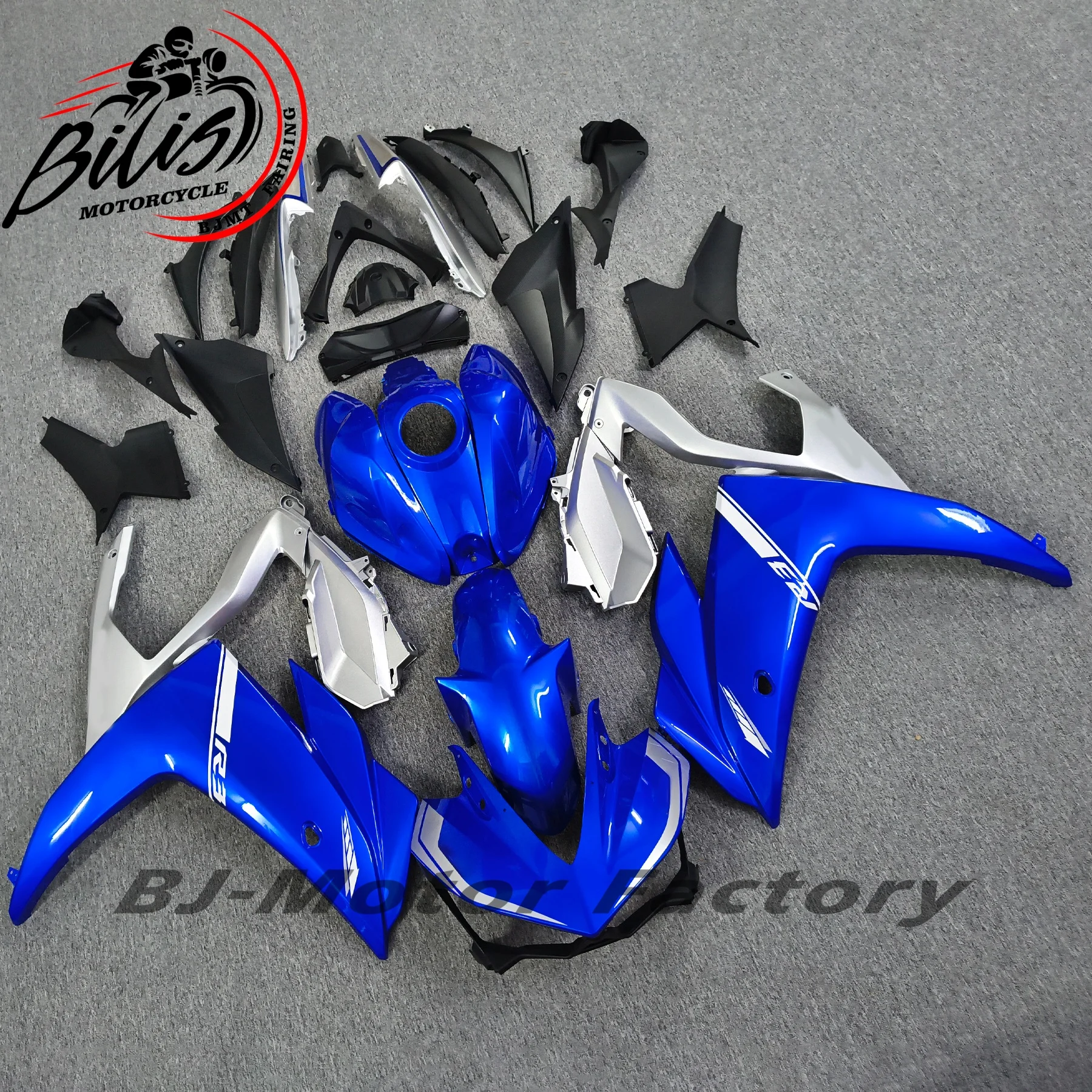 

Injection Fairings for R3 2015 - 2017 R25 Complete Panels 15 16 17 ABS Plastic Panels Kit Body Work Light black Cowlings