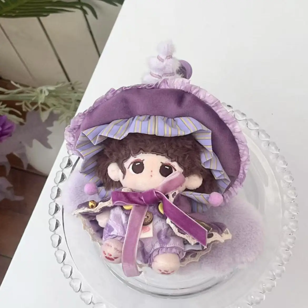 Per bambole Labubu Vestiti Associazione magica 1a 2a 3a generazione 10 cm 15 cm Unicorno Viola Simpatico mago Mantello Ali Regalo