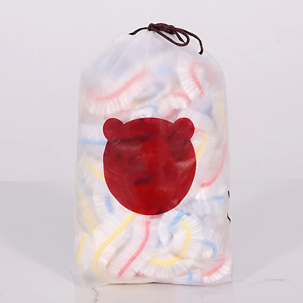 Kitchen Bowl Covers Transparent Disposable Elastic Food Covers Disposable Food Covers Tough For Bowls Refrigerator Freezing