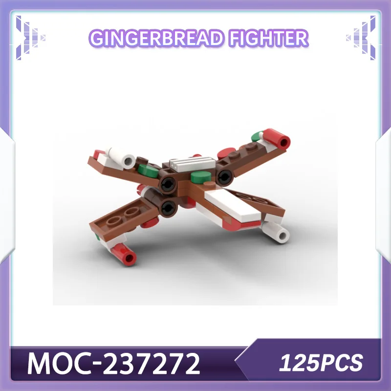 Gingerbread Nieuw Sci-Fi ruimteschip oorlogsschip MOC-237272 bouwsteenset Space Wars model cadeau kerstcadeau filmserie
