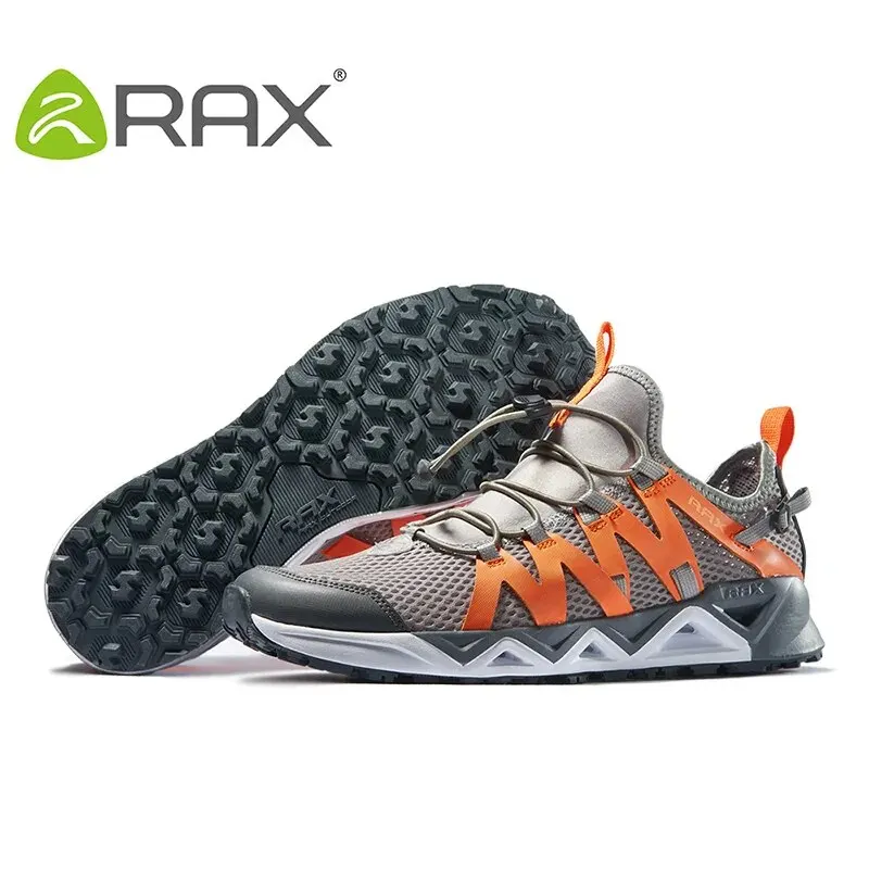 Rax-zapatos de pesca transpirables de secado rápido para hombres y mujeres, zapatos de agua antideslizantes con plantilla de PU con agujeros, Aqua Upstreams