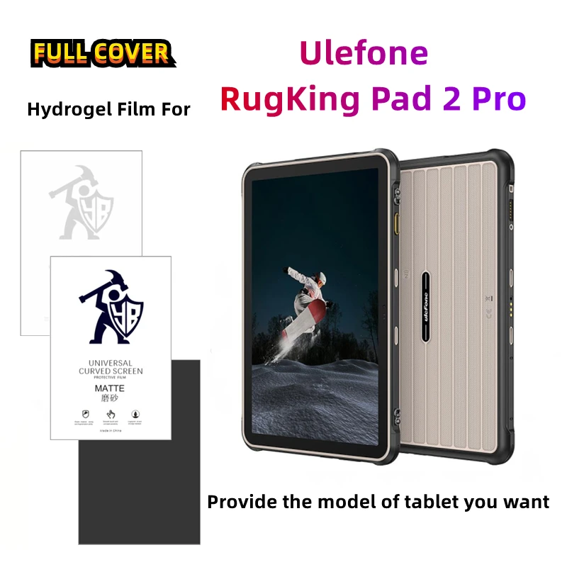 

2pcs Matte Tablets Hydrogel Film For Ulefone RugKing Pad 2 Pro HD Screen Protector For Ulefone RugKing Pad 2 Pro Anti Spy Film