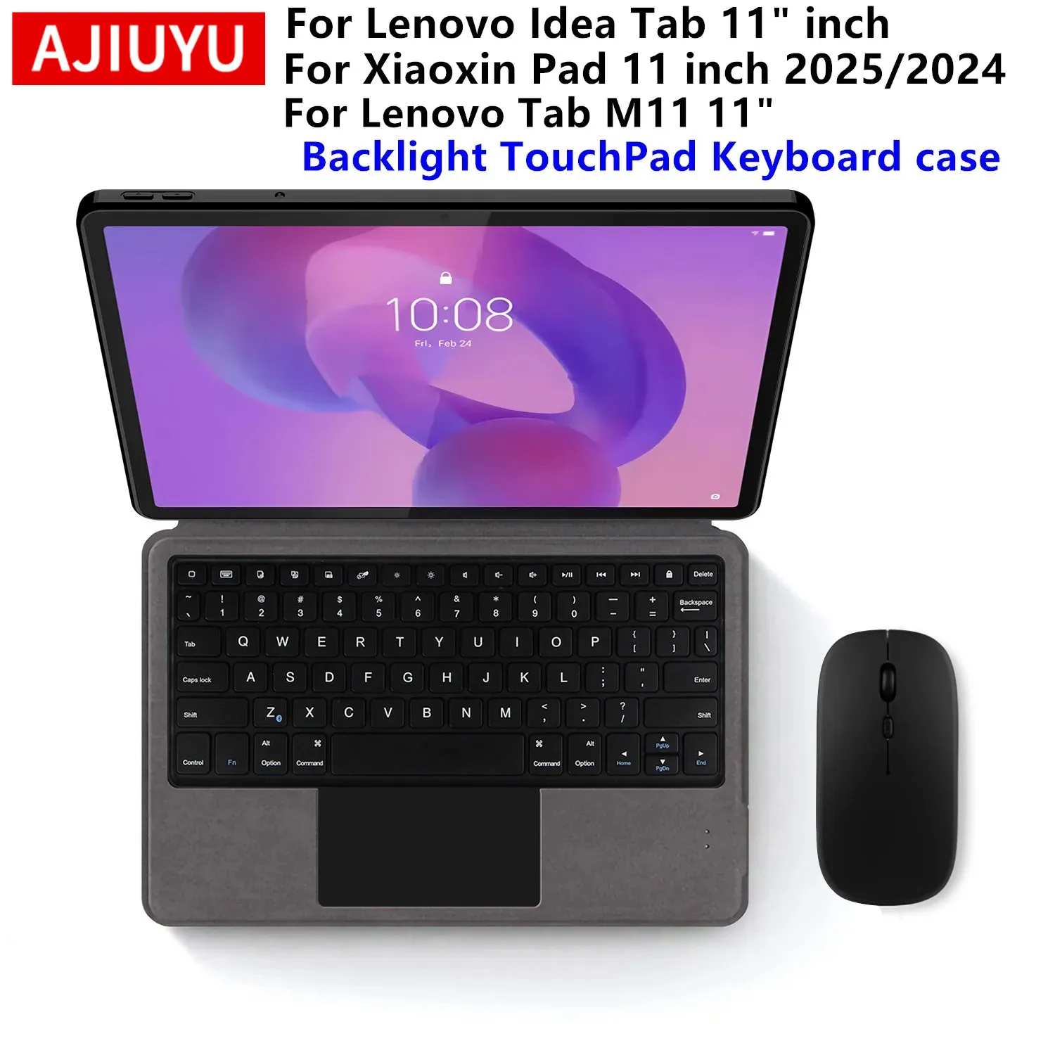 

Чехол-клавиатура Magic Keyboard для Lenovo Idea Tab 11 TB336ZU/FU, Xiaoxin Pad 11 2024 2025, чехол-клавиатура для планшета Tab M11 11 дюймов, чехол-фолио