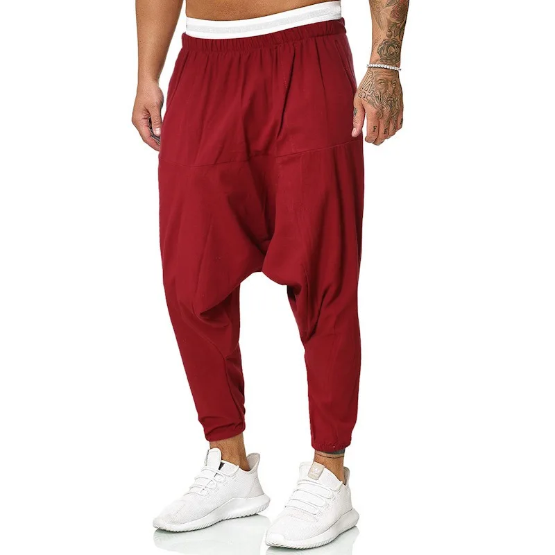 

2024 New Men's Cotton and Linen Casual Pants for Foreign Trade, Loose and Versatile Harlan Pants