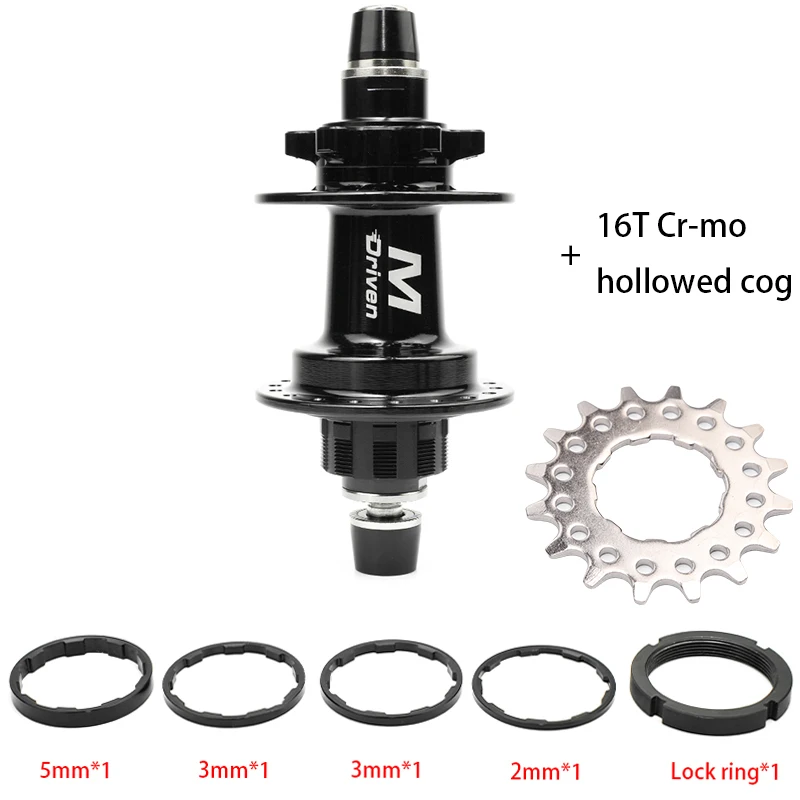 M Driven BMX Racing Nabe 36 Löcher Scheibenbremse 6 Zahnräder 120 Klicks 3/8 X 110mm BMX Naben BMX Naben BMX Hinterradnabe – Detail 11