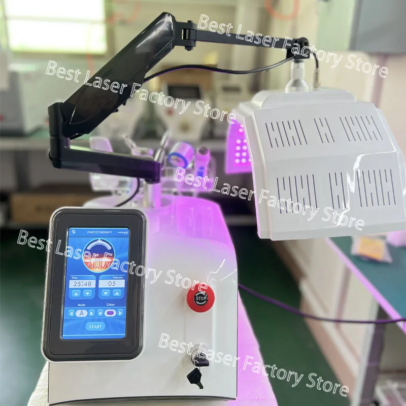 6 in 1 Multifunction Photodynamic PDT LED Light Therapy Machine 7 Colors Light Facial Care Skin Rejuvenation Spa Beauty Device