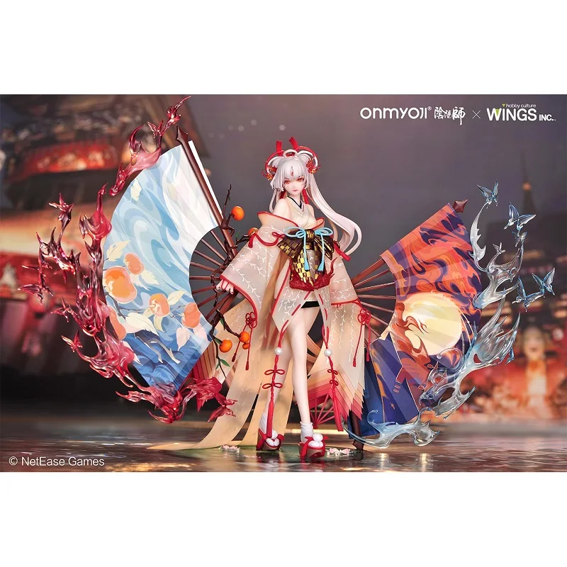 Original Wings Inc Onmyoji Shiranui Night Fire Leaving Song Figure Anime Action Figurine Model Collection Toys for Boys Gift