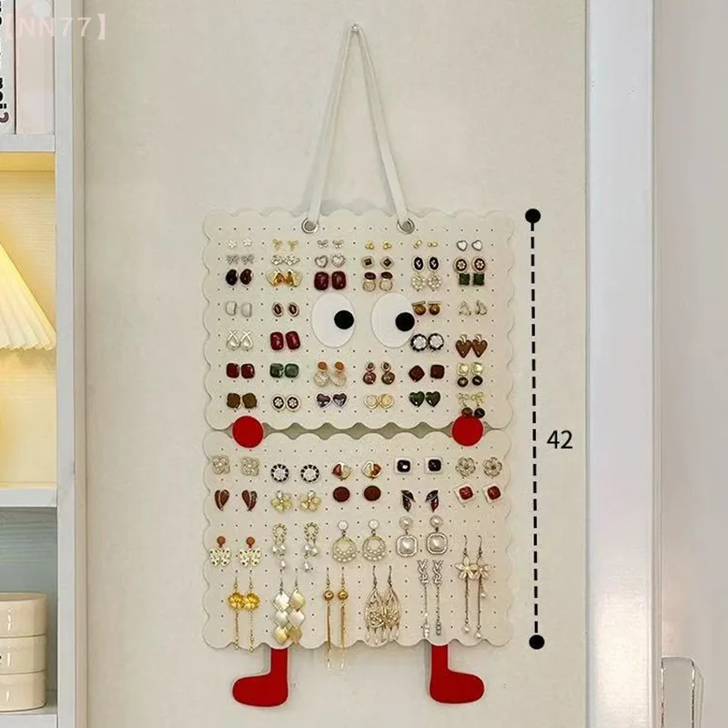 1 قطعة اكسسوارات الأقراط معلقة التخزين المنظم الجدار الديكور أقراط تخزين مقاطع الشعر حبل الشعر تنظيم التخزين