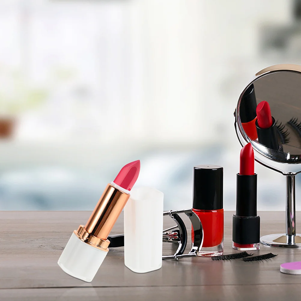 2 pçs tubo de batom recarregável quadrado plástico recipiente de bálsamo labial portátil vazio tubos de brilho labial diy ferramenta de maquiagem para viagens em casa