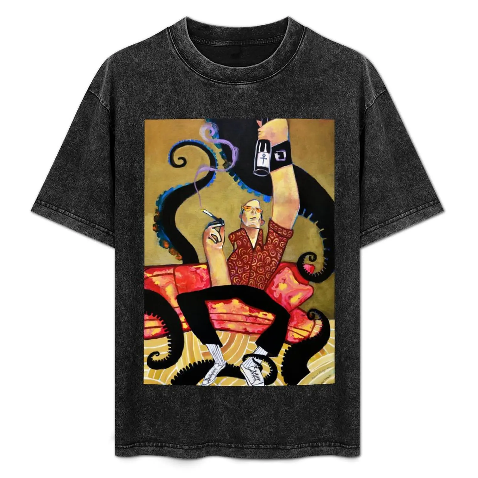 

Hunter S Thompson Fear and Loathing Art T-Shirt Big and Tall Gym T-Shirt