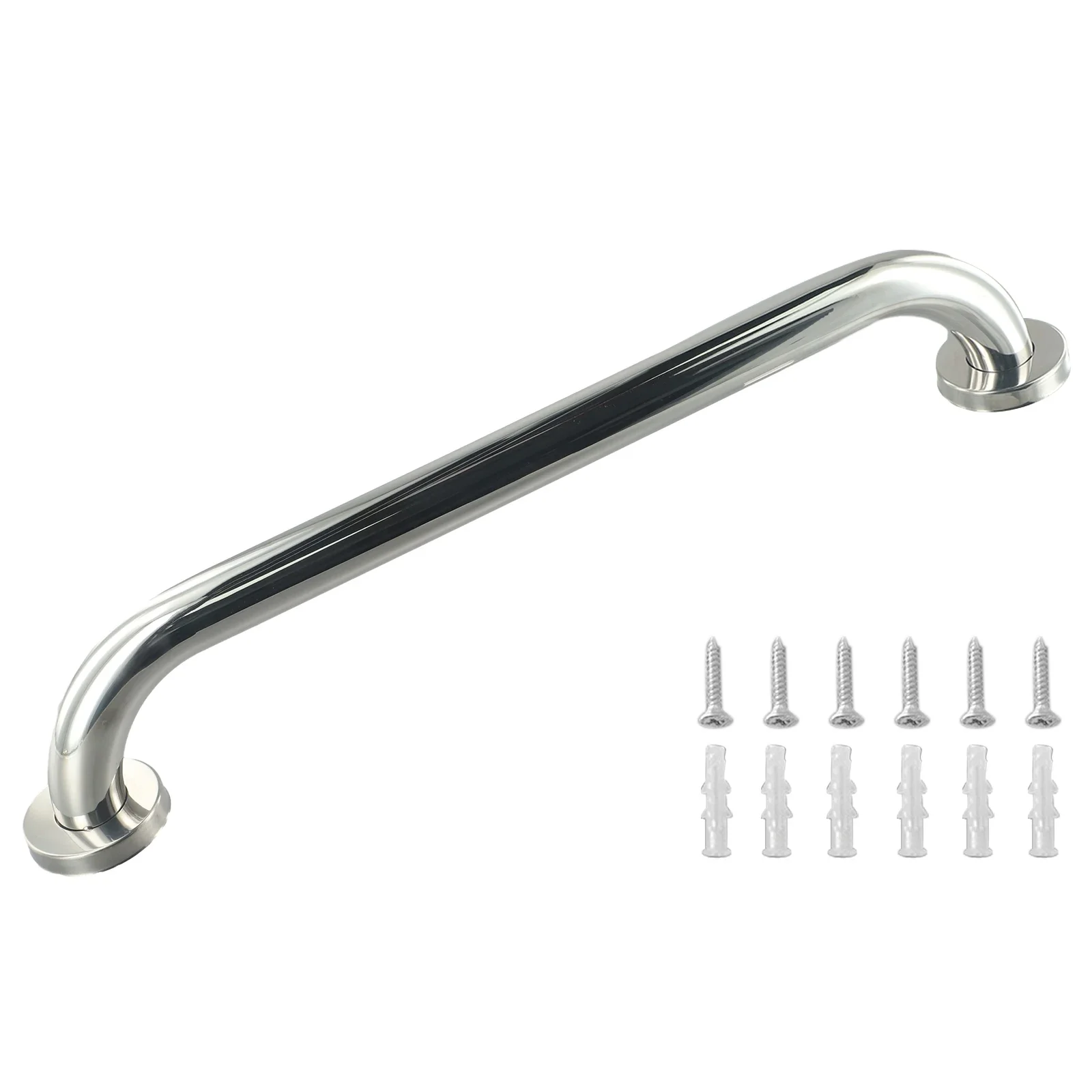 Rail Stainless Steel Silver Handgrip Support Tub Grip Shower Bar Bathroom Aid Safety Hand Towel Wall Catch Useful