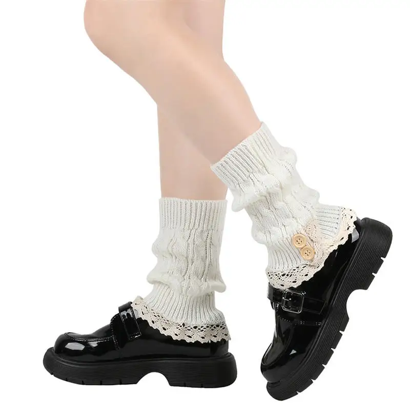 Women's Knitted Leg Warmer Leg Cover Winter Short Leg Warmers Boot Cuffs Fashion Thermal Ladies Legging Foot Warmer 2025