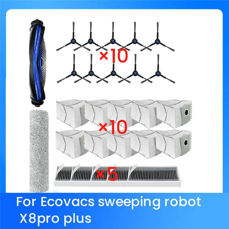

HHTL 27Pcs Ultra Durable Accessories For Ecovacs Deebot X8pro Plus Sweeper Accessories