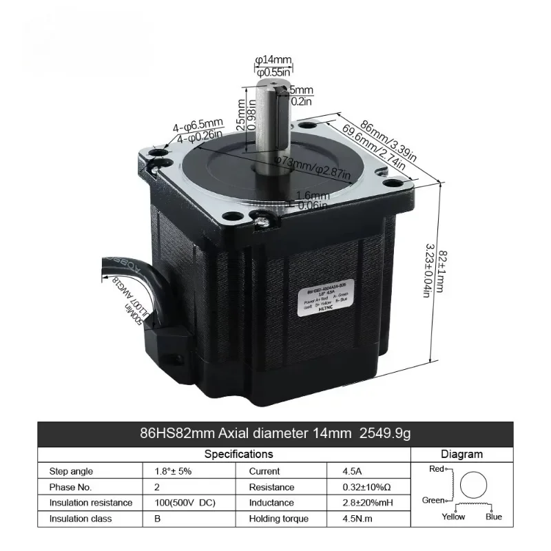 Router Controller Torque 4 Axis Nema 34 Stepper Stepping Motor Paso Paso Motor