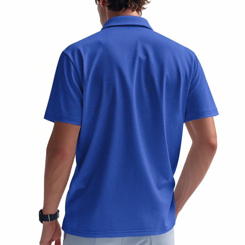 Summer Short Sleeve T-shirt & Polo Shirts, Men's Lapel Tops, Slim-fit Casual Fashion Wear, All-match Summer Apparel
