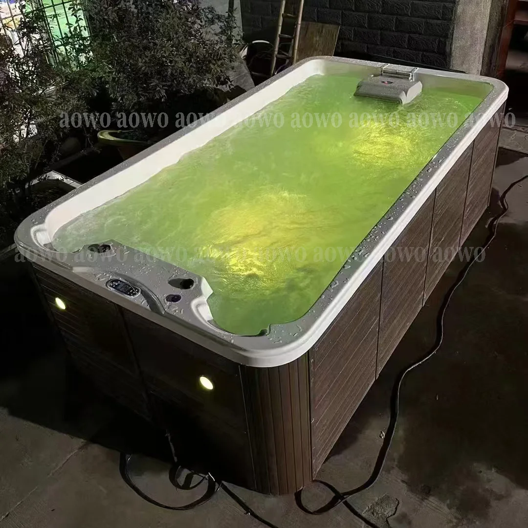 Small 4m Hot Tube Outdoor Balboa Pool Heater Modern Design Swimming System Lazy Spa air Bubble Circulation Countercurrent Device