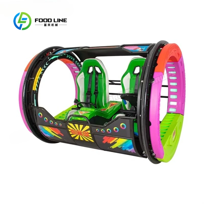 Customized Amusement Theme  Happy Le Bar Car Rides 360 Double Players Happy Car Funny Balance Car Outdoor Playground Ride