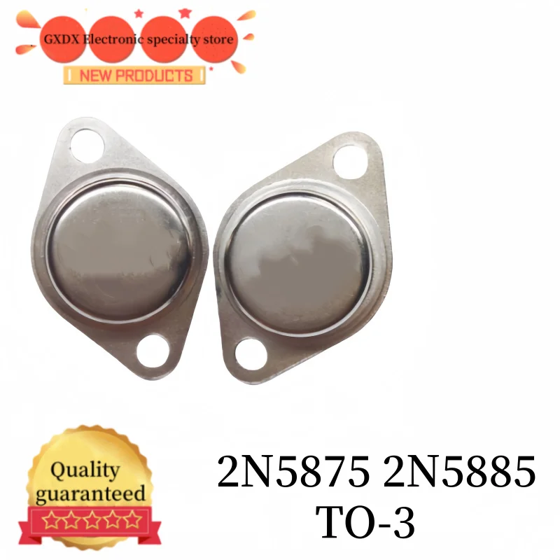 2-5-10 قطع 2N5875 2N5885 ترانزستور طاقة بغطاء حديدي مختوم بالذهب TO-3 100% جديد تمامًا وأصلي إلكترونيات متوفرة في المخزون