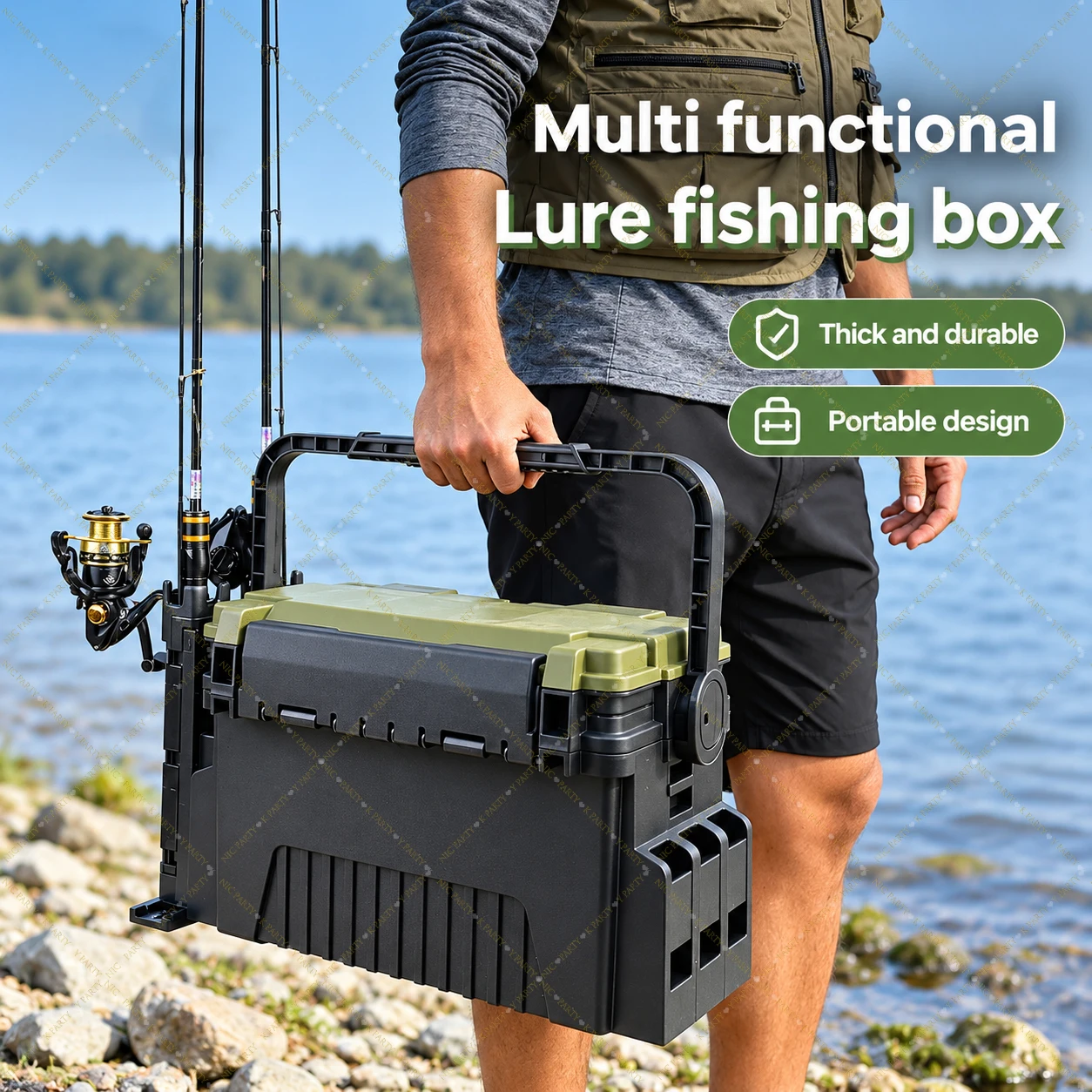 Fishing Kayak Crate - Ящик для рыболовных снастей с двойным
